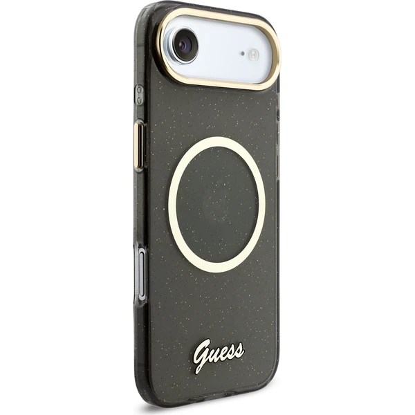 Guess IML Glitter Script Strap MagSafe kryt iPhone Air černý - Pouzdra - Obrázek 66d1849d6fd944fd87e4bb4dec622abd