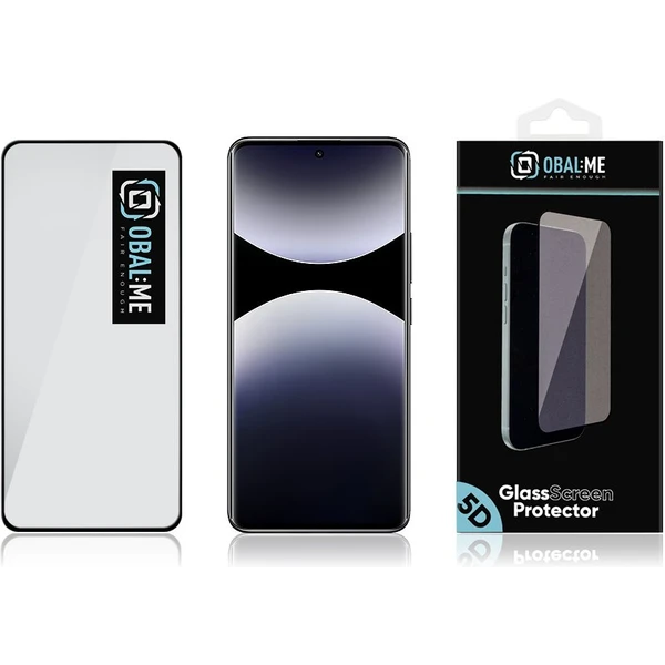 OBAL:ME 5D tvrzené sklo Xiaomi Redmi Note 14 Pro+ 5G černé - Ochranné folie a skla - Obrázek 66d40299b4ae4a909000d2f719fe2a1a