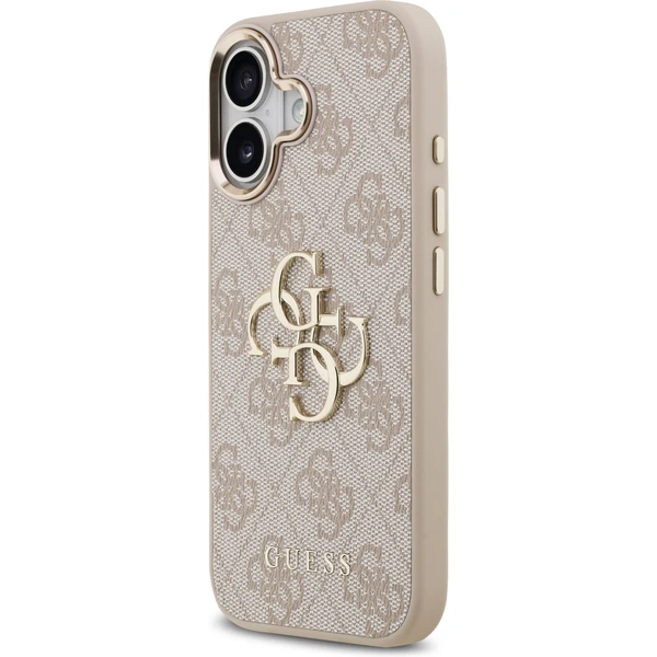 Guess PU Leather 4G Metal Logo Gold Frame MagSafe kryt iPhone 17 růžový - Pouzdra - Obrázek 66d8c50708ae4bb59f00841752069869