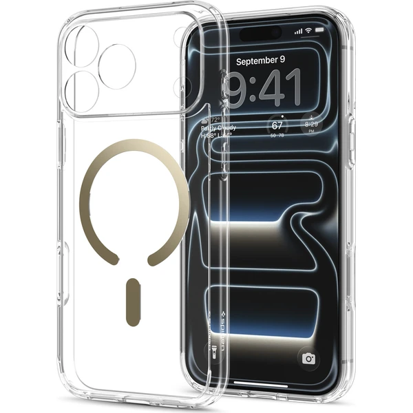 Spigen Ultra Hybrid MagSafe kryt iPhone 18 Pro Max/17 Pro Max clear gold - Pouzdra - Obrázek 66ed5e2bc8db4e5db9d9df61bb6b596f