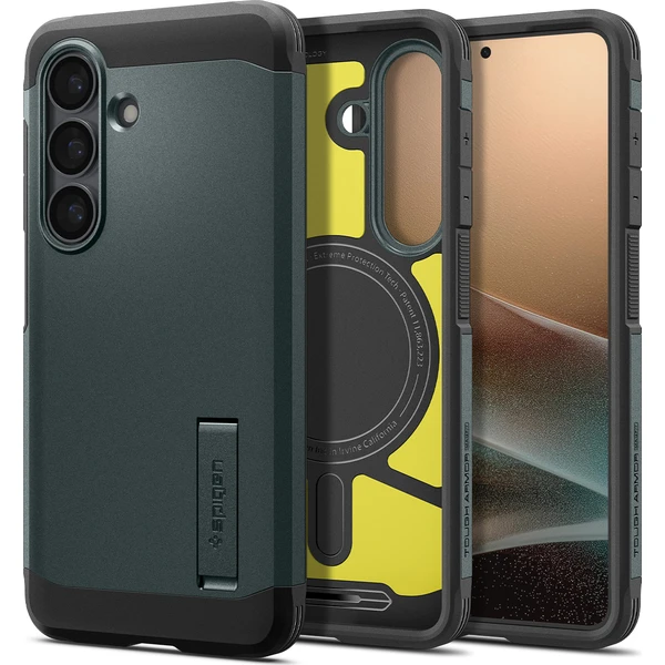 Spigen Tough Armor MagSafe kryt Samsung Galaxy S26 zelený - Pouzdra - Obrázek 66fe0f68a2b94631a1ecf107043e3456