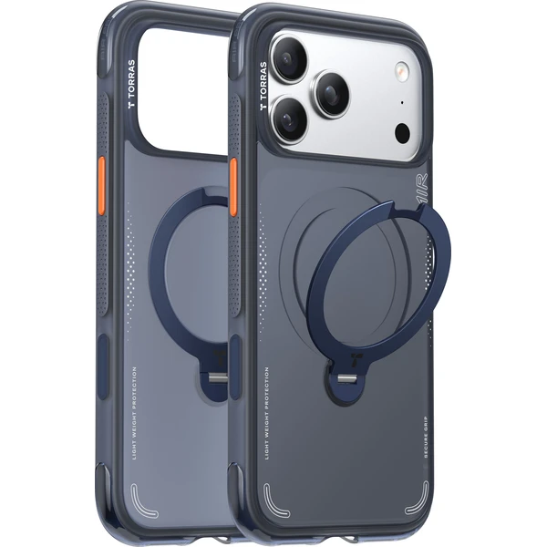 Torras Ostand Q3 Air MagSafe kryt iPhone 17 Pro Max midnight blue
