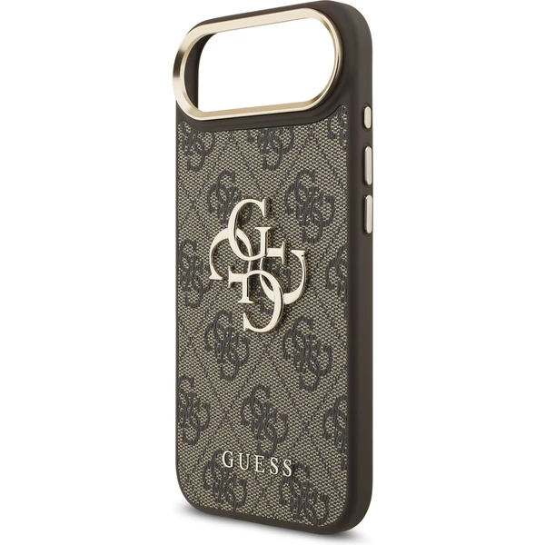 Guess PU Leather 4G Metal Logo Gold Frame kryt iPhone Air hnědý - Pouzdra - Obrázek 67120070db2e4584a0037bf04c7c59b1
