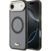 Lacoste PC/TPU Frosted Finish zlatý Logo MagSafe kryt iPhone Air černý - Pouzdra