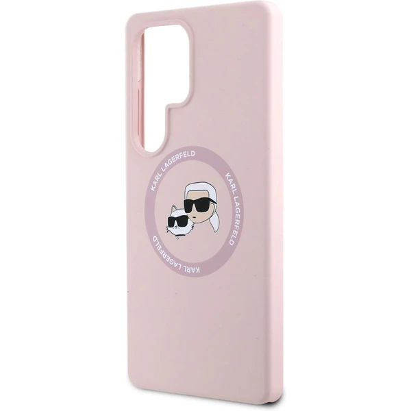 Karl Lagerfeld Liquid Silicone K&CH Heads MagSafe kryt Samsung Galaxy S25 Ultra růžový - Pouzdra - Obrázek 6739153f0e36426699b320857ca1a938