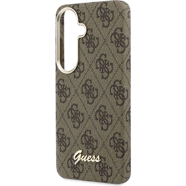 Guess PU 4G Script Metal Logo Magnetic kryt Samsung Galaxy S26 hnědý - Pouzdra - Obrázek 673ab734f3a348afa898071d832fb01b