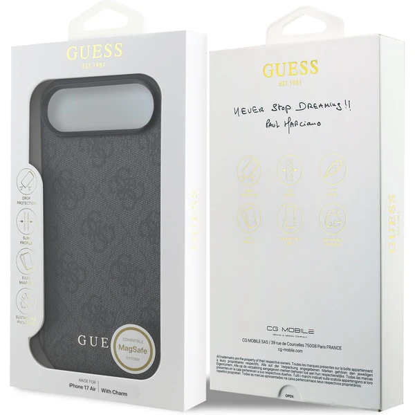 Guess 4G Charm kryt iPhone Air šedý - Pouzdra - Obrázek 67481546fdc04416b2c6cacdbd8fb5a6