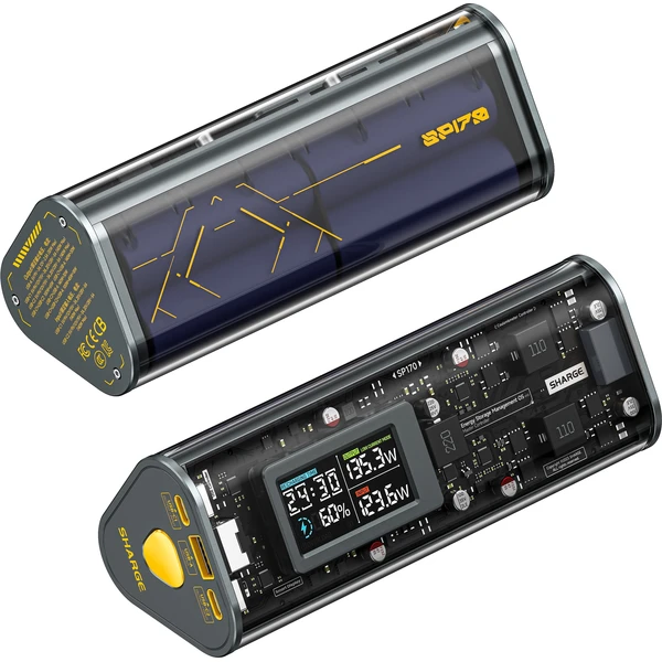 SHARGE Shargeek 170W Powerbanka, 24000 mAh, IP66, šedá - Powerbanky - Obrázek 6750196c38404dab8ba8d7934e559cb3