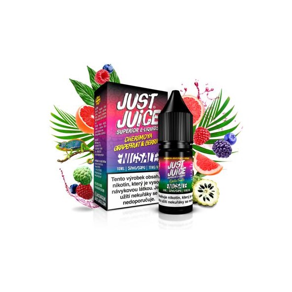 Just Juice Salt Cherimoya, grapefruit a bobule 10ml (11mg)