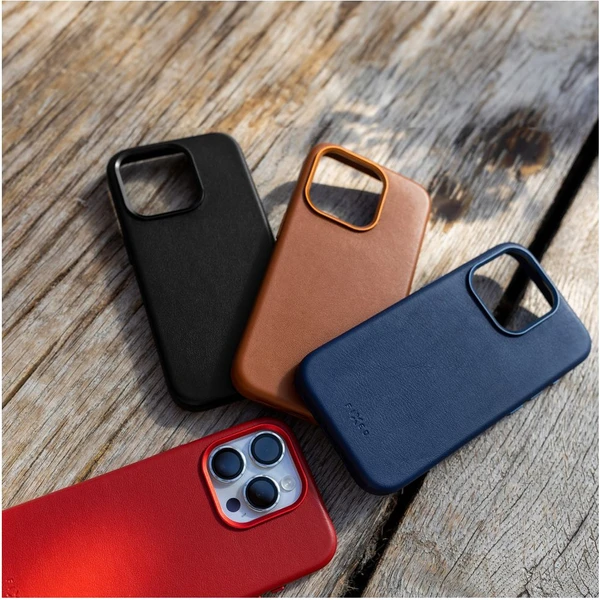 FIXED MagLeather kožený kryt s MagSafe Apple iPhone 16 modrý - Pouzdra - Obrázek 678098ead83e463fad0a9f273dec51e5