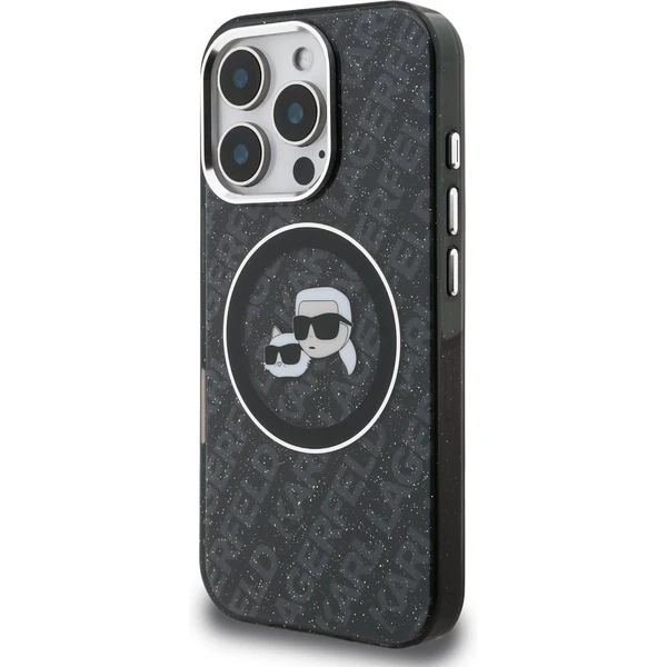 Karl Lagerfeld IML K&CH Heads Repeated Logo MagSafe kryt iPhone 16 Pro černý - Pouzdra - Obrázek 678fd52416394d28ac3ad116255d537f