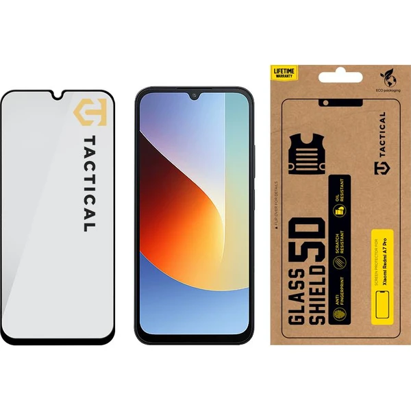 Tactical Glass Shield 5D sklo pro Xiaomi Redmi A7 Pro černé - Ochranné folie a skla - Obrázek 6795be429b7e41968b22569147fcf2e4
