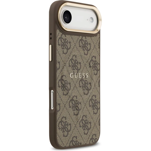 Guess PU Leather 4G Gold Frame MagSafe kryt iPhone Air hnědý - Pouzdra - Obrázek 679dfd0786ad41968352170d326bbe9b
