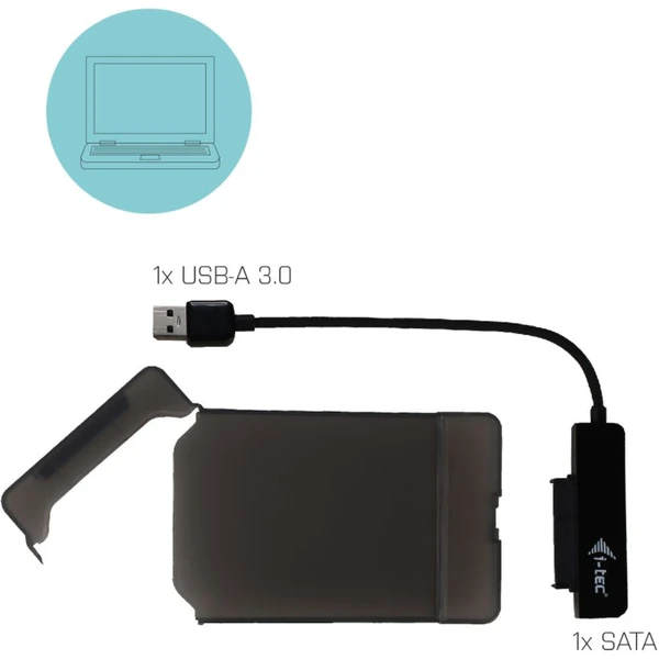 i-tec MYSAFE Easy 2,5" USB 3.0 černý - Externí boxy - Obrázek 67KWE00101