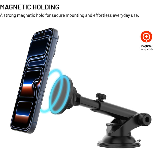 FIXED MagCircle XL magnetický držák s přísavkou na sklo nebo palubní desku s podporou MagSafe černý - Držáky - Obrázek 67aeff752071419c9bd418a7d0cfc345