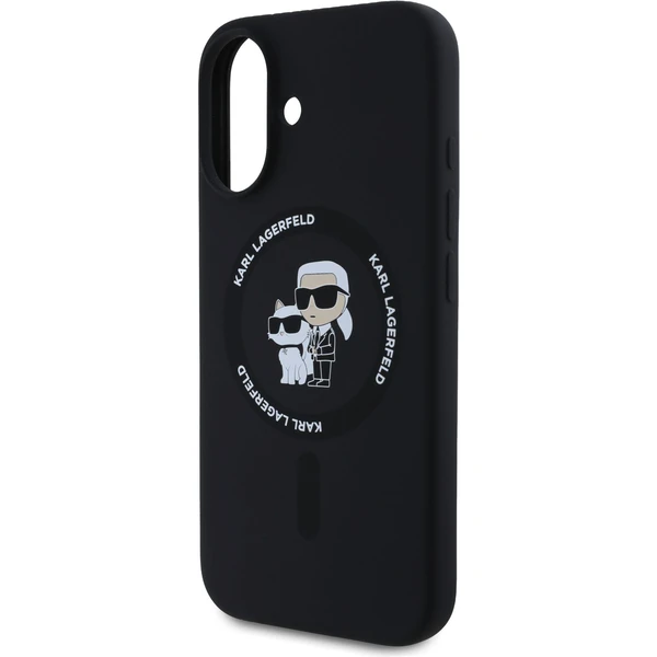 Karl Lagerfeld Liquid Silicone Karl and Choupette MagSafe kryt iPhone 16 černý - Pouzdra - Obrázek 67af4a726ac7488f8014e1c5651db6be