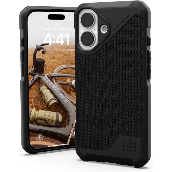 UAG Metropolis LT Magsafe Kevlar kryt iPhone 16 černý