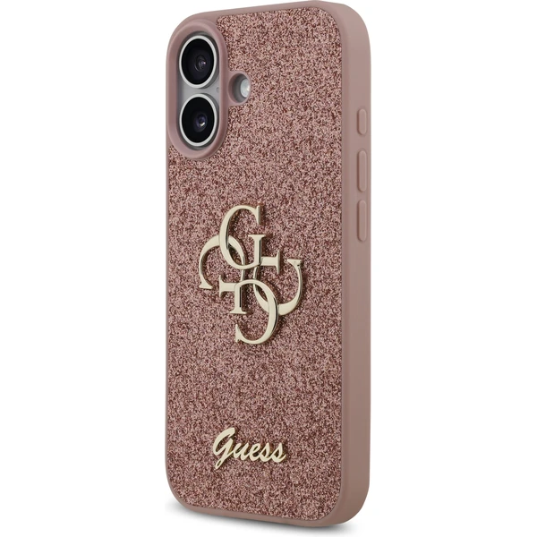 Guess PU Fixed Glitter 4G Metal Logo kryt iPhone 17 růžový - Pouzdra - Obrázek 67cd425d8fcd4ca4a0eef773be86a9f0