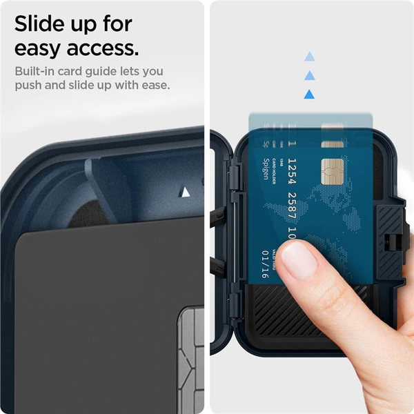 Spigen Lock Fit MagSafe Wallet peněženka tmavě modrá - Peněženky - Obrázek 67cee7796f06418c8c999a887f334a8c
