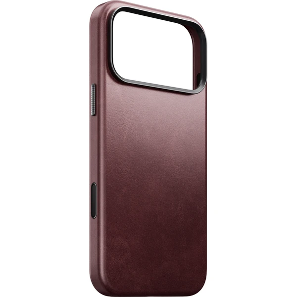 Nomad Traditional Leather (Horween) MagSafe kožený kryt iPhone 17 Pro Max/18 Pro Max Burgundy - Pouzdra - Obrázek 67e5c069284f46528b01e33a05041d29