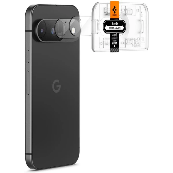 Spigen Glass tR EZ Fit Optik 2 Pack tvrzené sklo na fotoaparát Google Pixel 9 čiré - Ochranné folie a skla - Obrázek 6812e1181fd04267a040eeb2fa3d5723
