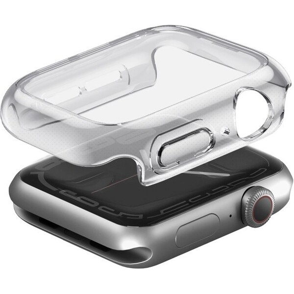 UNIQ Garde TPU+PC pouzdro Apple Watch (46mm) čiré
