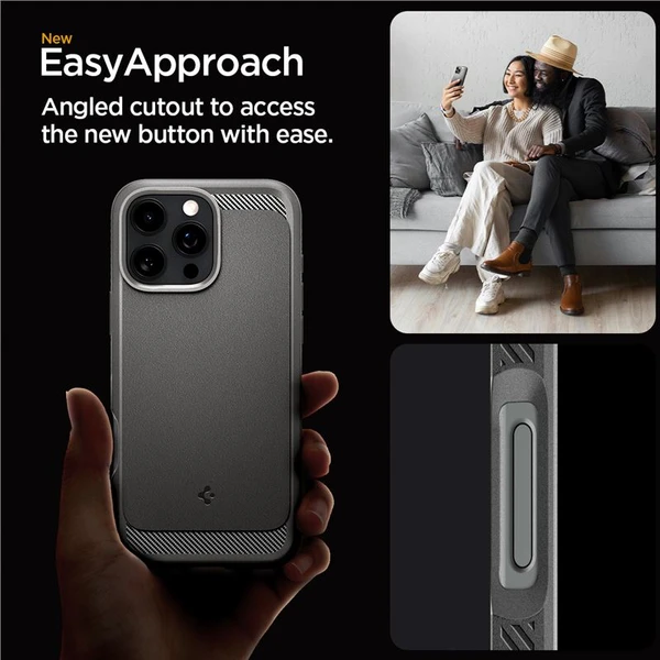 Spigen Rugged Armor MagSafe kryt iPhone 16 Pro Max gray - Pouzdra - Obrázek 683d1325a0054122afe7ce92e09f49df