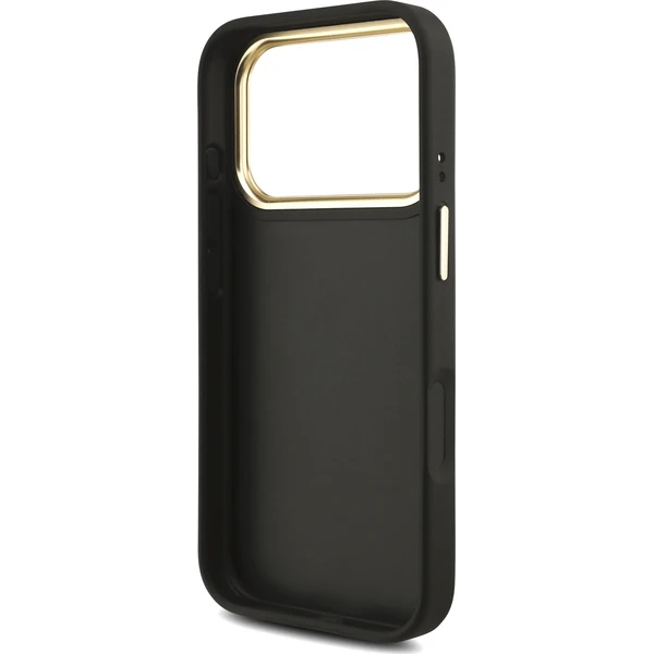 Guess PU Leather 4G Metal Logo Gold Frame kryt iPhone 18 Pro černý - Pouzdra - Obrázek 684638a9fbd740f0b066e7bb82f588b0