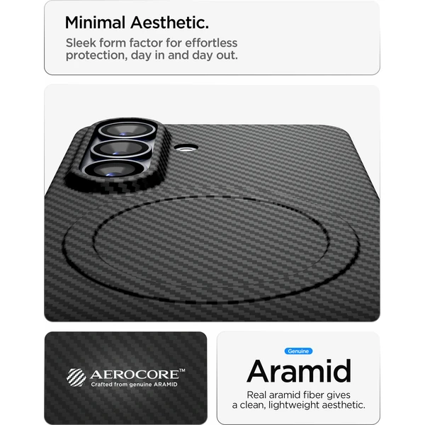 Spigen Air Skin Aramid MagSafe kryt Samsung Galaxy S26 black - Pouzdra - Obrázek 684bcd1e9fd64d9da9e7114722860a45