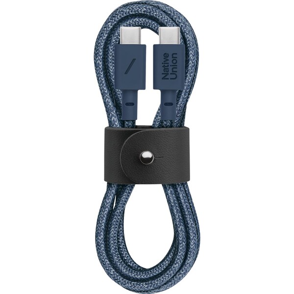 Native Union Belt Cable USB-C/USB-C kabel 1,2m, 60W modrý
