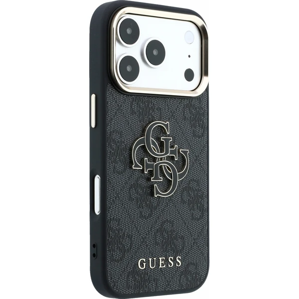 Guess PU 4G Resin Metal Logo kryt iPhone 18 Pro Max černý - Pouzdra - Obrázek 686015773c4b4695b6baab3938fe2e3f