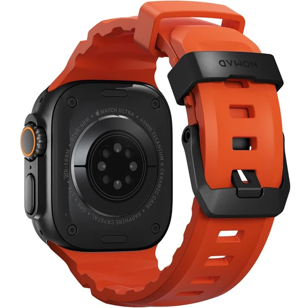 Nomad Rocky Point Band řemínek Apple Watch 49/45/44/42mm černý/oranžový - Řemínky - Obrázek 688840ea77b9484a8ad628348eca46aa