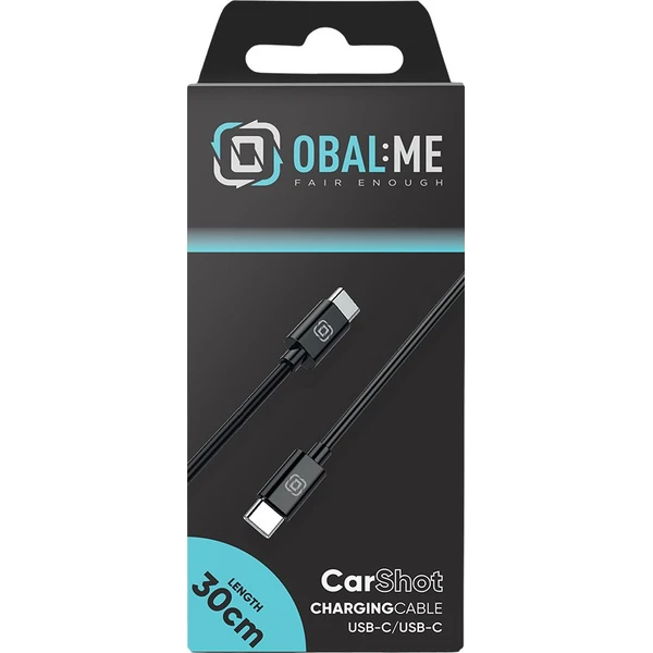 OBAL:ME CarShot USB-C/USB-C kabel 60W 30cm černý - Kabely a redukce - Obrázek 6897e630cd044bfdb7f8a24b9576a76a