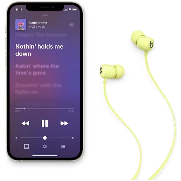 Apple Beats Flex bezdrátová sluchátka citrónově žlutá - Sluchátka - Obrázek 68EV500301
