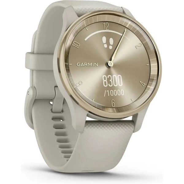 Garmin vívomove Trend Cream Gold / French Grey Silicone Band - Chytré hodinky - Obrázek 68FA000601