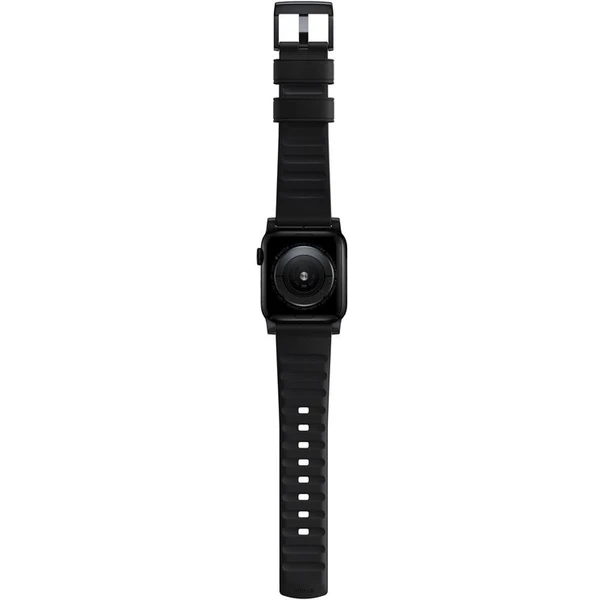 Nomad Active Strap Pro hydrofobní kožený řemínek Apple Watch 49/45/44/42mm černý/černý - Řemínky - Obrázek 68G1000K01