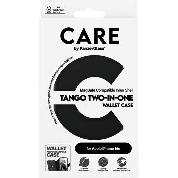 PanzerGlass® CARE pouzdro Apple iPhone 17e/16e MagSafe Tango 2v1 Wallet - Pouzdra - Obrázek 68GD000J01