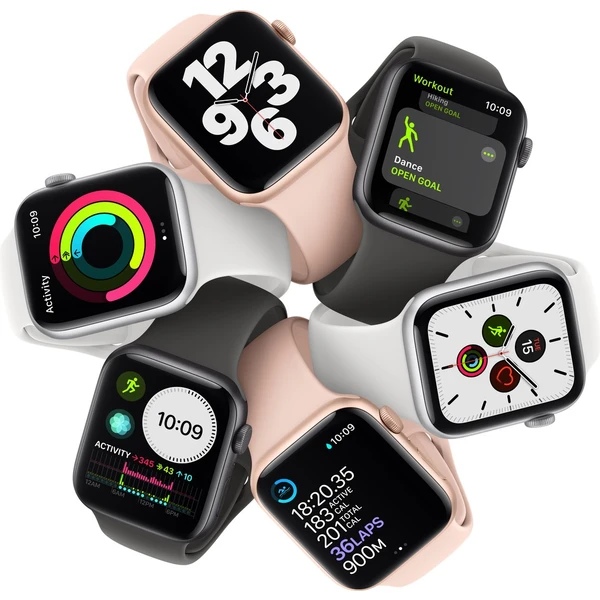 Apple Watch SE 44mm vesmírně šedý hliník s černým sportovním řemínkem (Další) - Chytré hodinky - Obrázek 68T0500301