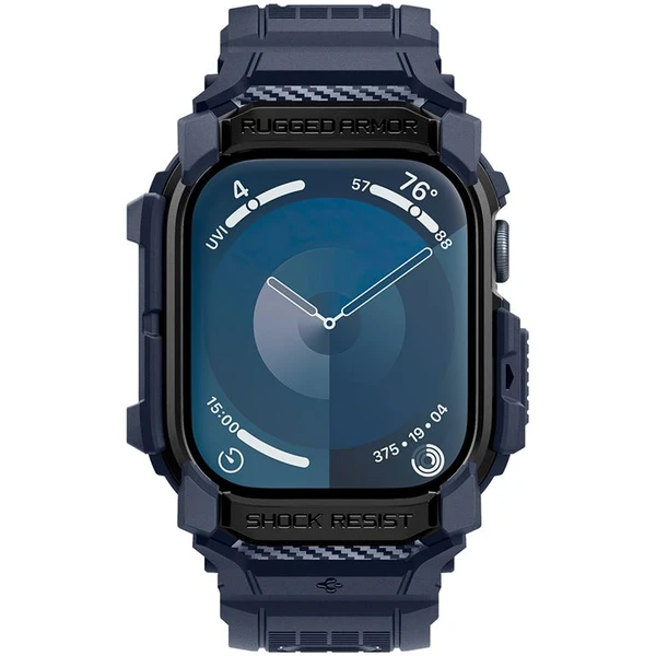 Spigen Rugged Armor Pro řemínek s pouzdrem Apple Watch 10/11 (46mm) modrý - Řemínky - Obrázek 68a14a2917e34c2680c25a8f27362d64