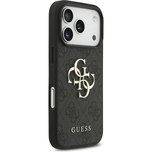 Guess PU 4G Metal Logo Strap kryt iPhone 17 Pro černý - Pouzdra - Obrázek 68b2b57a4dda4c67af044b9cb77b87f0