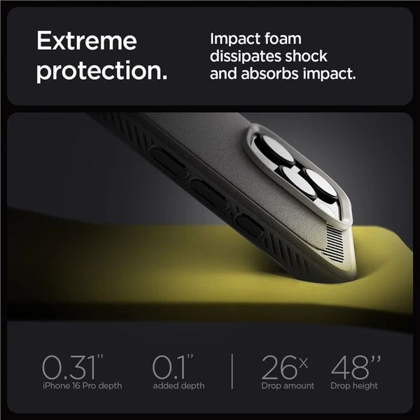 Spigen Rugged Armor MagSafe kryt iPhone 16 Pro gray - Pouzdra - Obrázek 68ef00a30d9b44168ea6f48843374f45