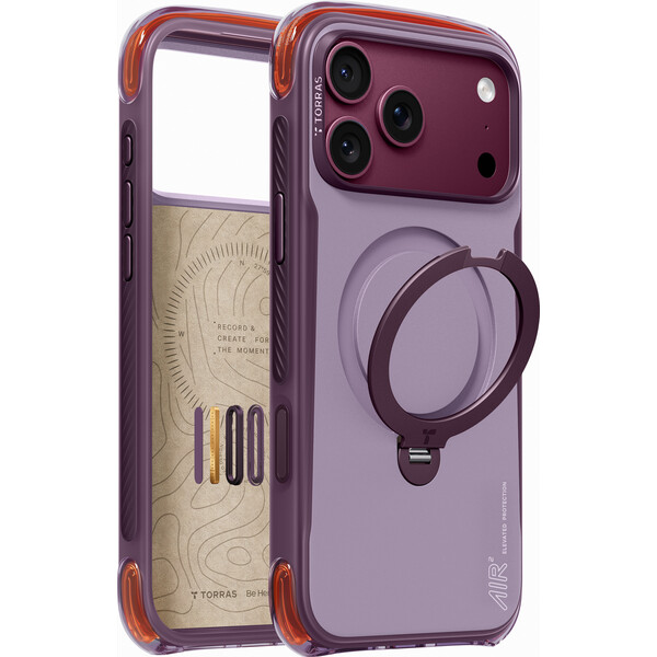 Torras Ostand Q3 Air Pro MagSafe kryt iPhone 18 Pro Max fialový - Pouzdra - Obrázek 68f4dd583bfb4b45a6ae24f7036a7bb7
