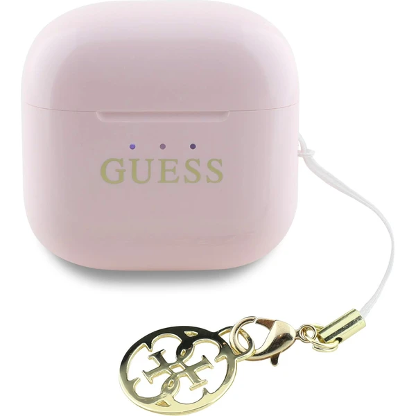Guess Classic Logo Charm TWS bezdrátová sluchátka růžová - Sluchátka - Obrázek 691097ba3bfc46dcb2d6d5e0f0aabc8b