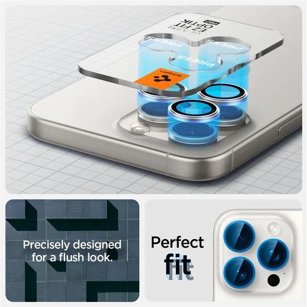Spigen Glass tR EZ Fit Optik Pro skla iPhone 17-14 Pro/17-14 Pro Max white titan - Ochranné folie a skla - Obrázek 691bd838c29f417ea5447cd56df2f443