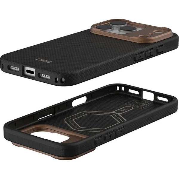 UAG Fibr Armr MagSafe kryt iPhone 17 Pro kevlar černý/bronzový - Pouzdra - Obrázek 6923083647464e8c9a521238ff6d1404