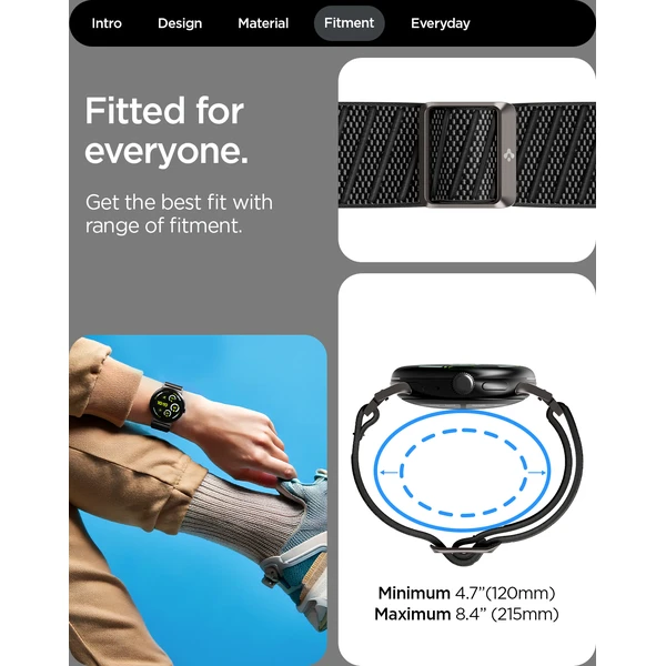 Spigen Lite Fit X V2 řemínek Google Pixel Watch 4/3/2/1 41mm černý - Řemínky - Obrázek 6928669369064265af74406a4df78494