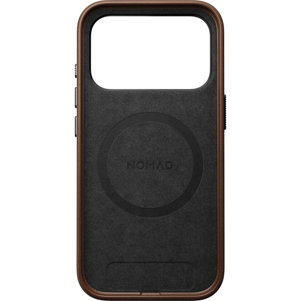 Nomad Traditional Leather MagSafe kožený kryt iPhone 18 Pro Brown - Pouzdra - Obrázek 694202bdc41a42babb4e0c3f406a7ae4