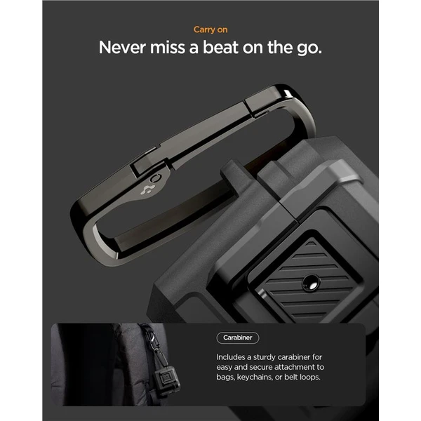 Spigen Lock Fit pouzdro AirPods Pro 3 matte black - Pouzdra - Obrázek 694a4385f697466a988add86264b1e15