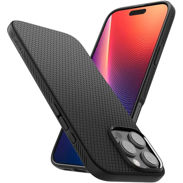 Spigen Liquid Air kryt iPhone 16 Pro Max matte black - Pouzdra - Obrázek 6978cc0415e44dd282a28506119b520f