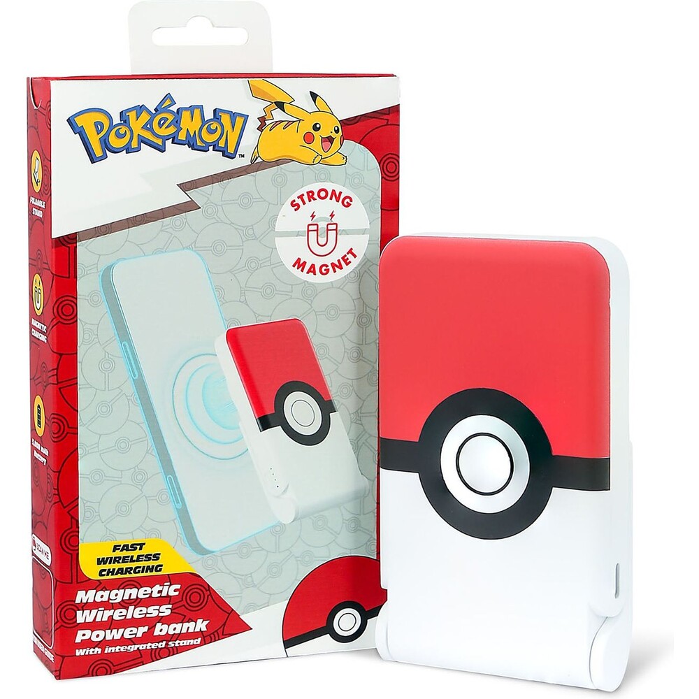 OTL Pokémon Pokéball magnetická bezdrátová powerbanka